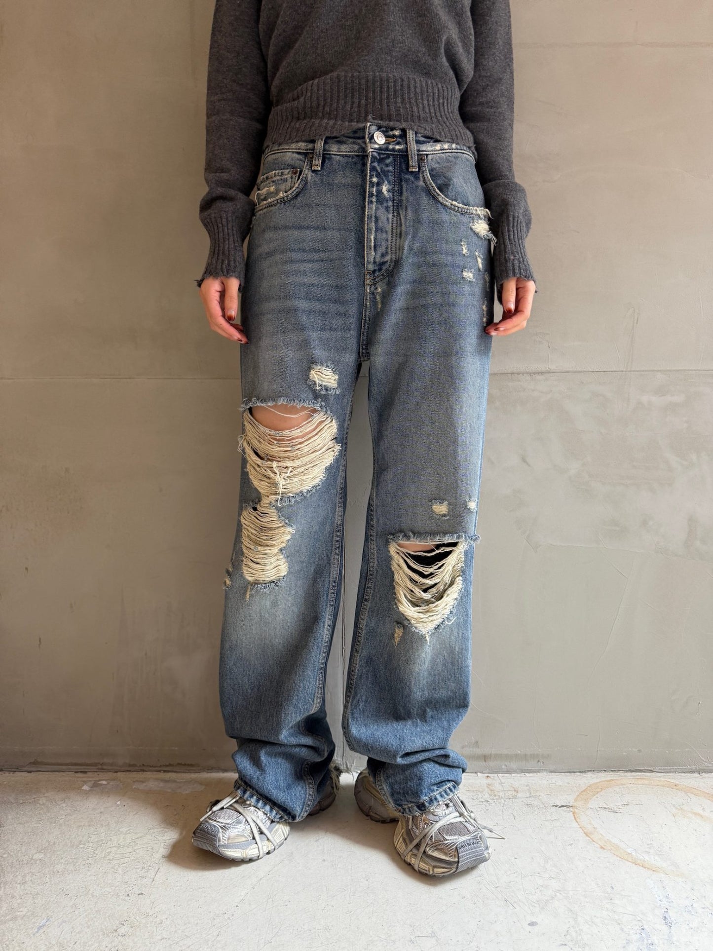 Ripped Medium Fit Pants【24AW】