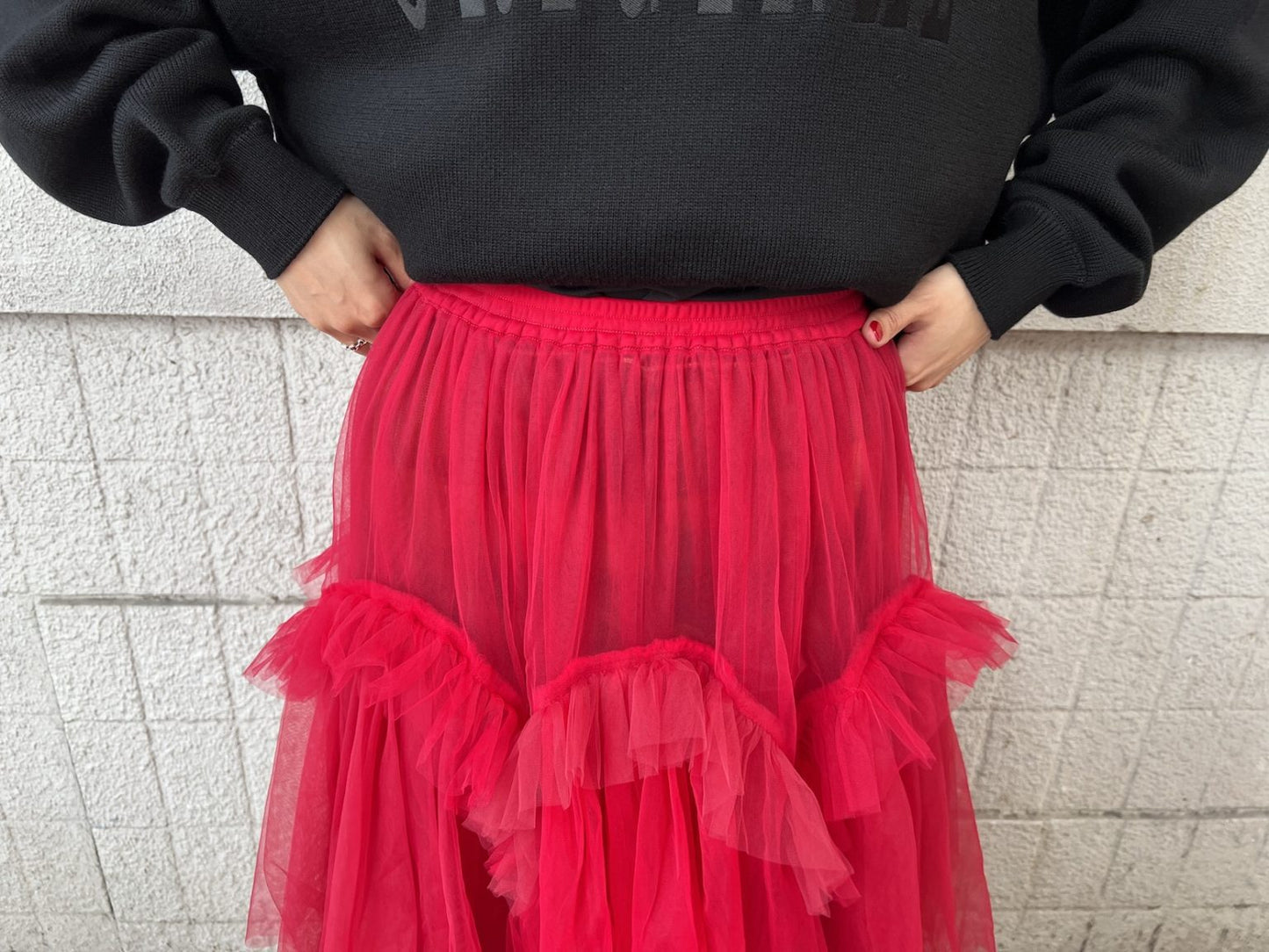 Swell Tulle Skirt【24AW】