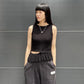 FLOWER PUNCHING SLEEVELESS TOP