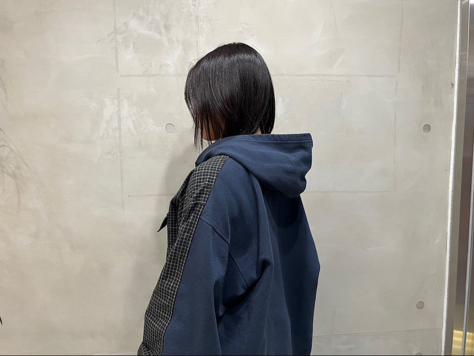 Cut-Up Hooded Shirt（UNISEX）