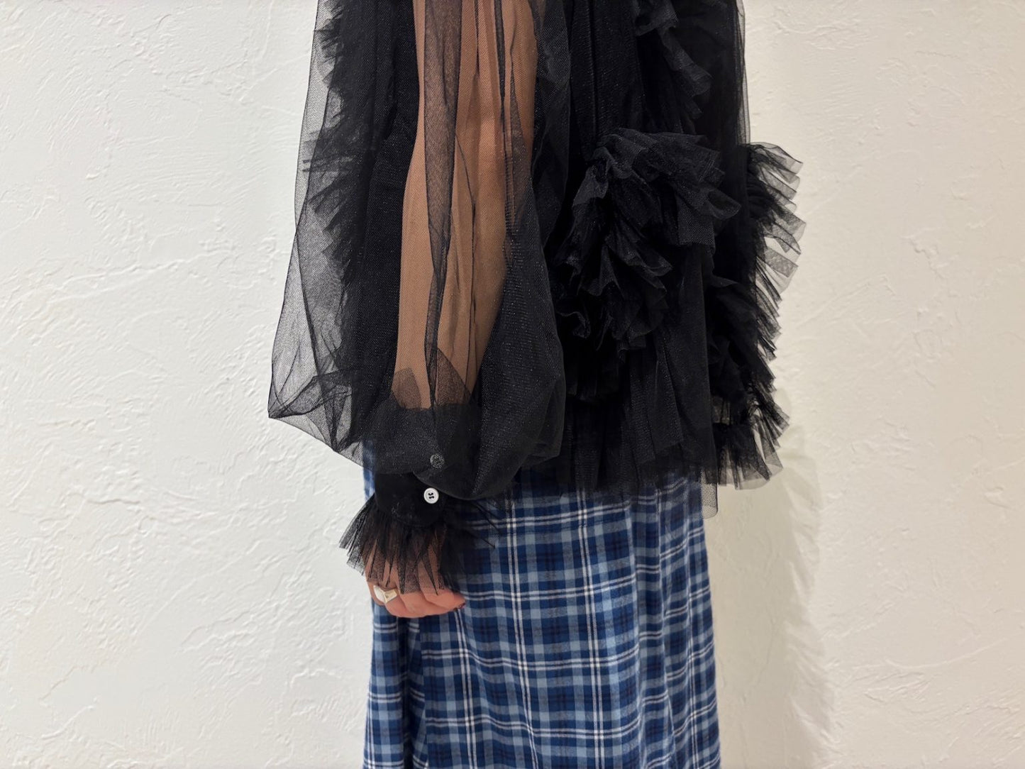 Ruffle Tulle Shirt【24AW】