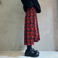 FLOWER PRINT PLEATED SKIRT【24AW】