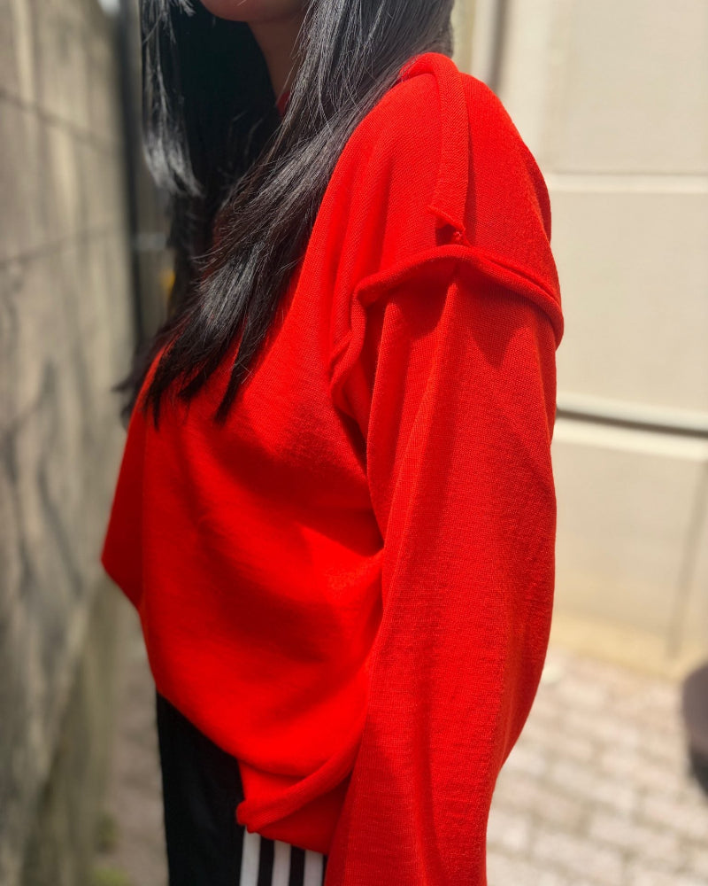 pullover c-neck long sleeves