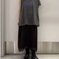 ”BACK STAR SOUNDS” LAYERED T-SHIRT DRESS