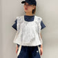 LACE TRIM COTTON TOP
