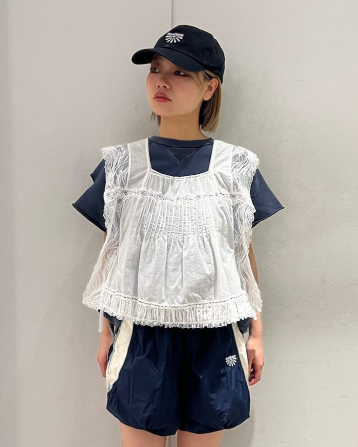LACE TRIM COTTON TOP