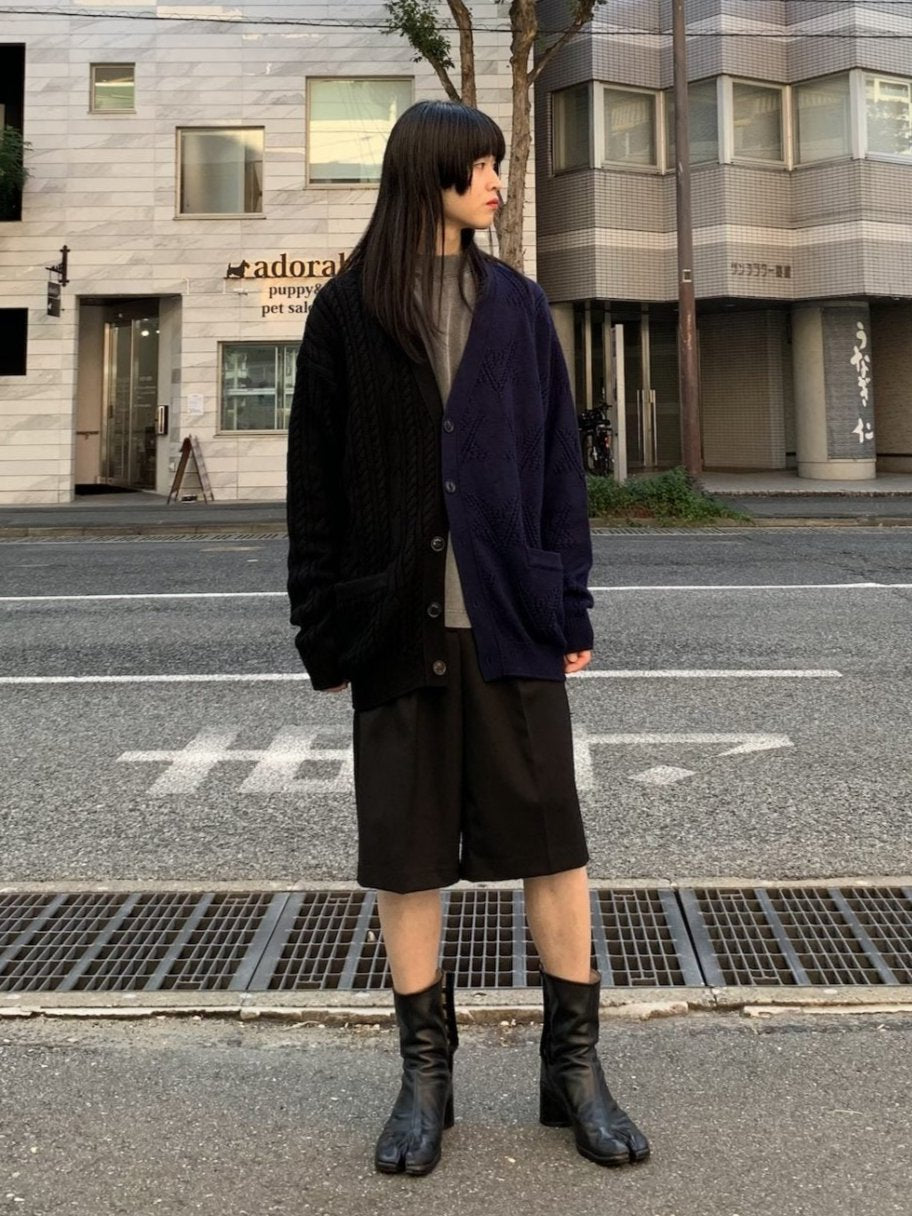 SPLIT DECONSTRUCTED CARDIGAN【24AW】