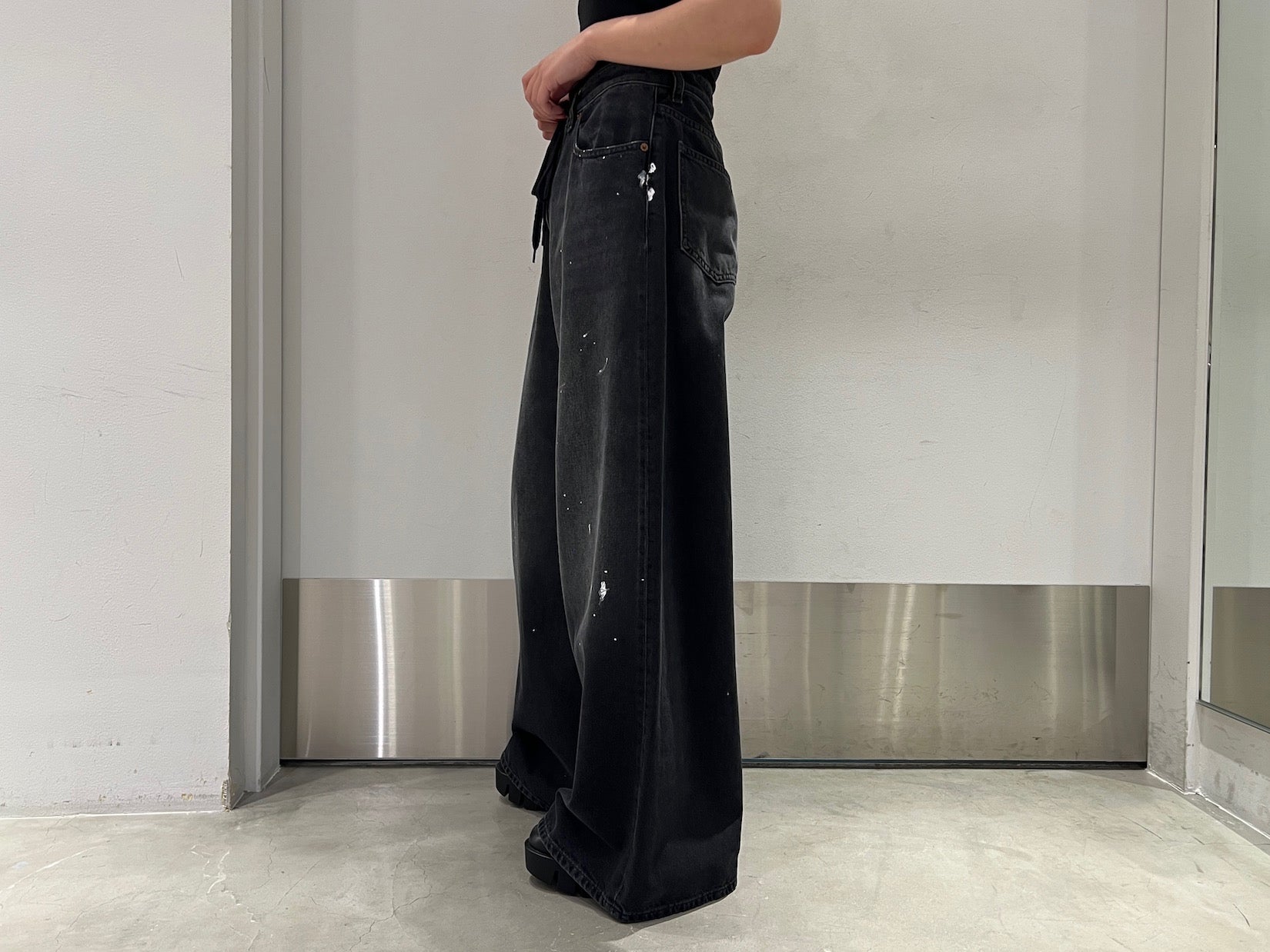 MM6 ワイドデニムパンツ ワイドデニムパンツ｜MM6 MAISON MARGIELA（エムエムシックス）通販