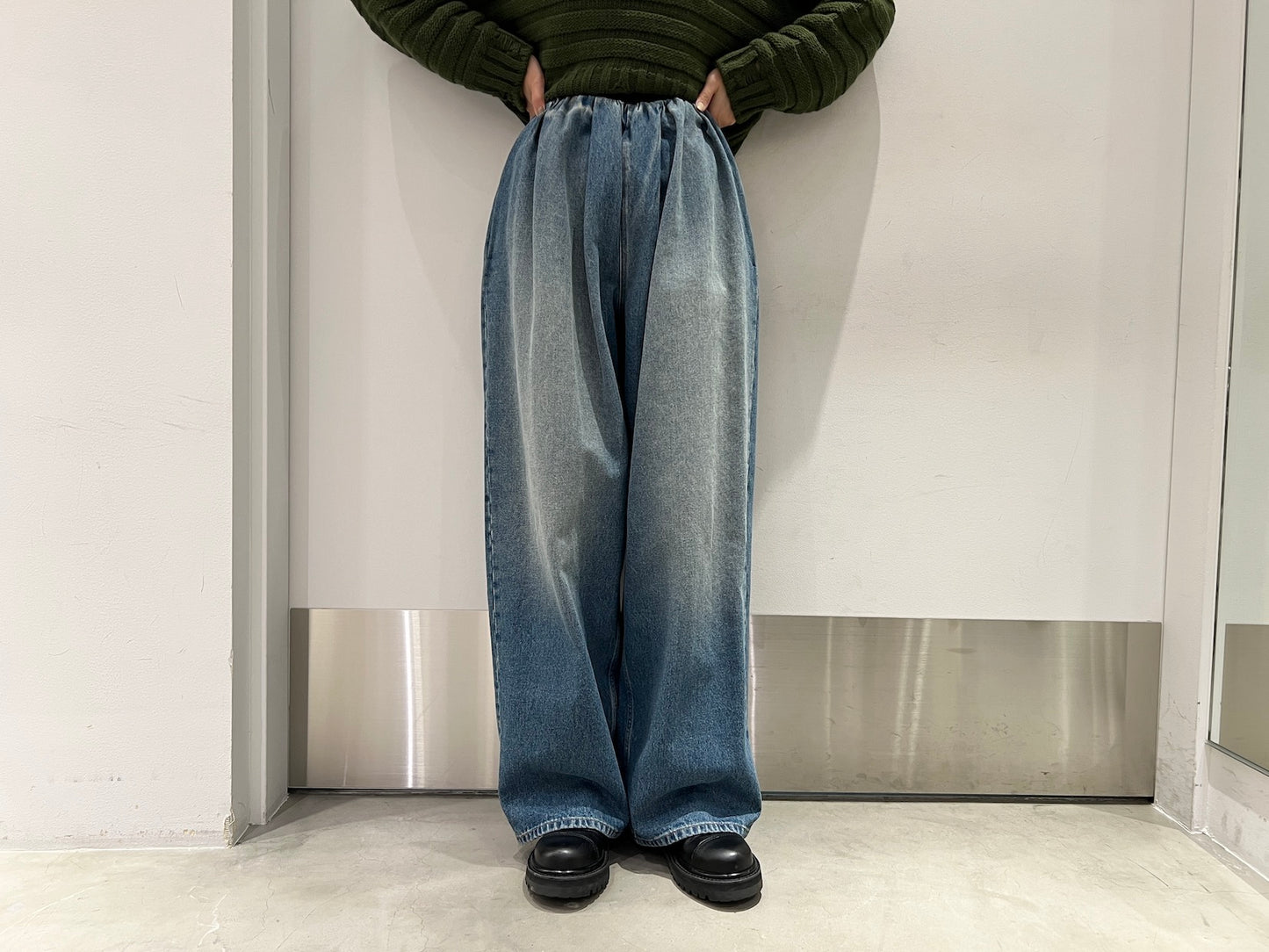 ワイドデニムパンツ【24AW】　