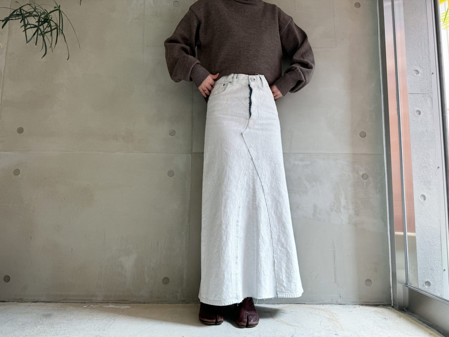 ペイントデニムスカート【24AW】