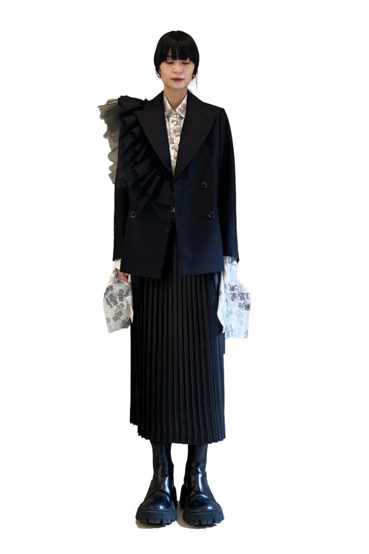 LETHER SATIN スカート