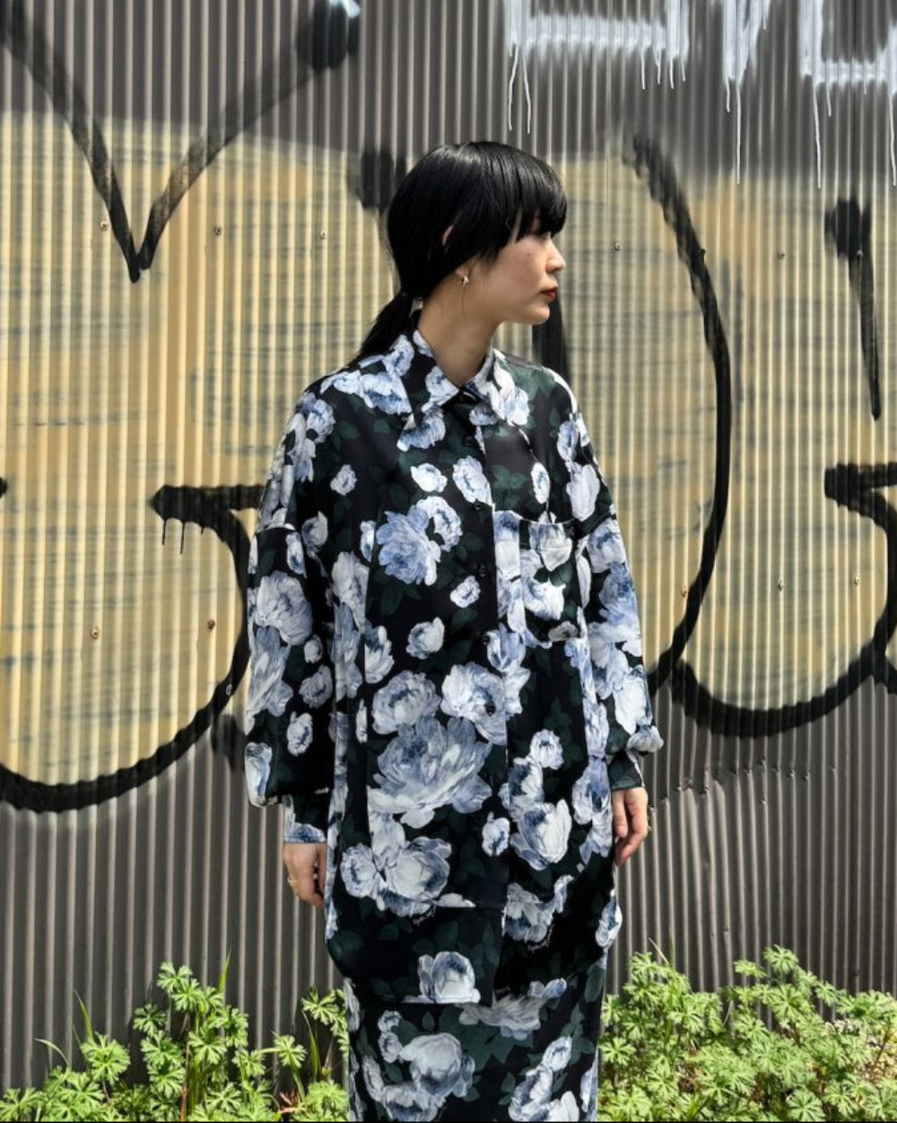 ENVERS SATIN PJ SHIRT