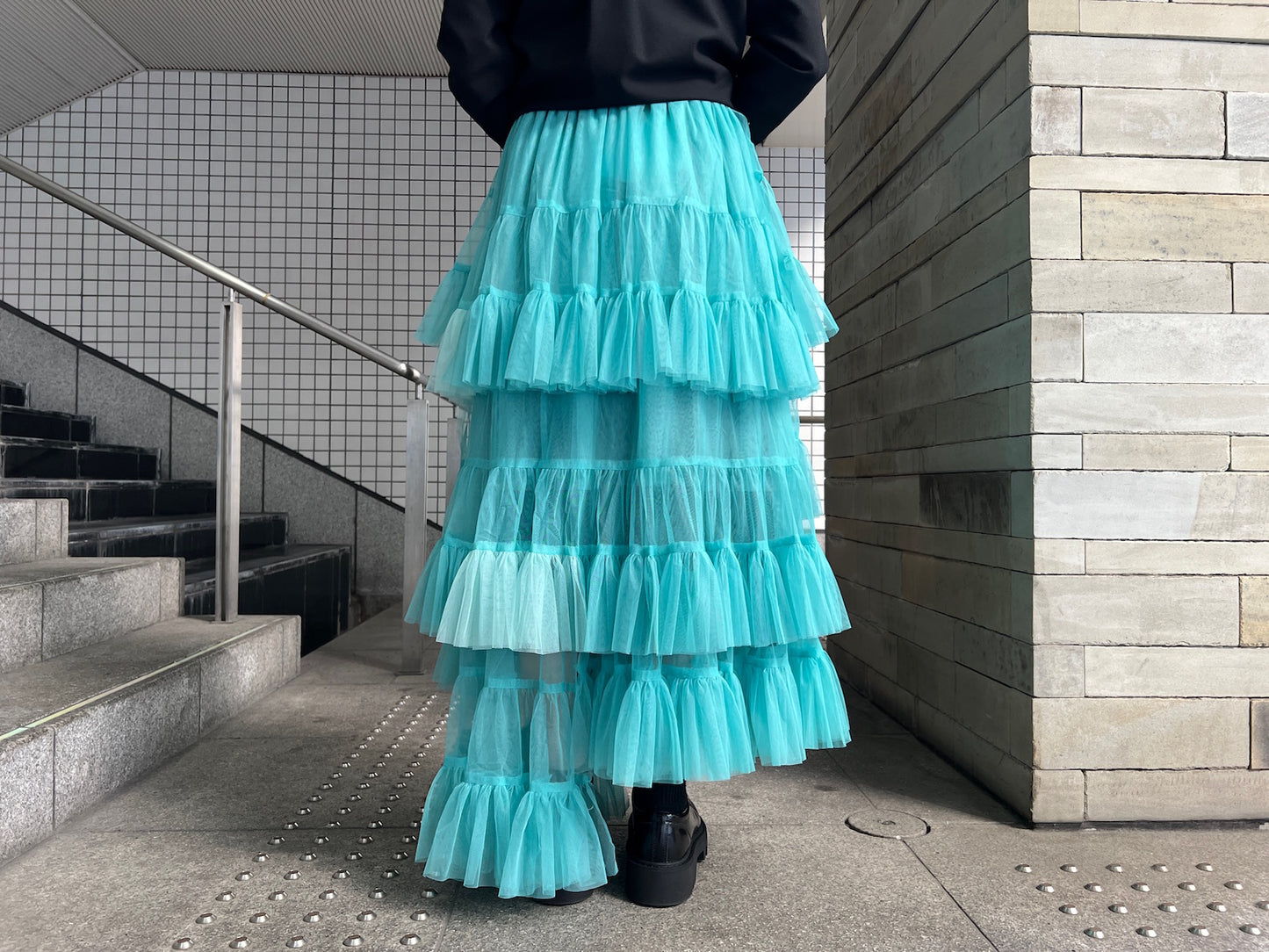 Tulle Asymmetric Skirt【25AW】
