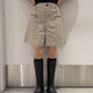 zipper patch short pants