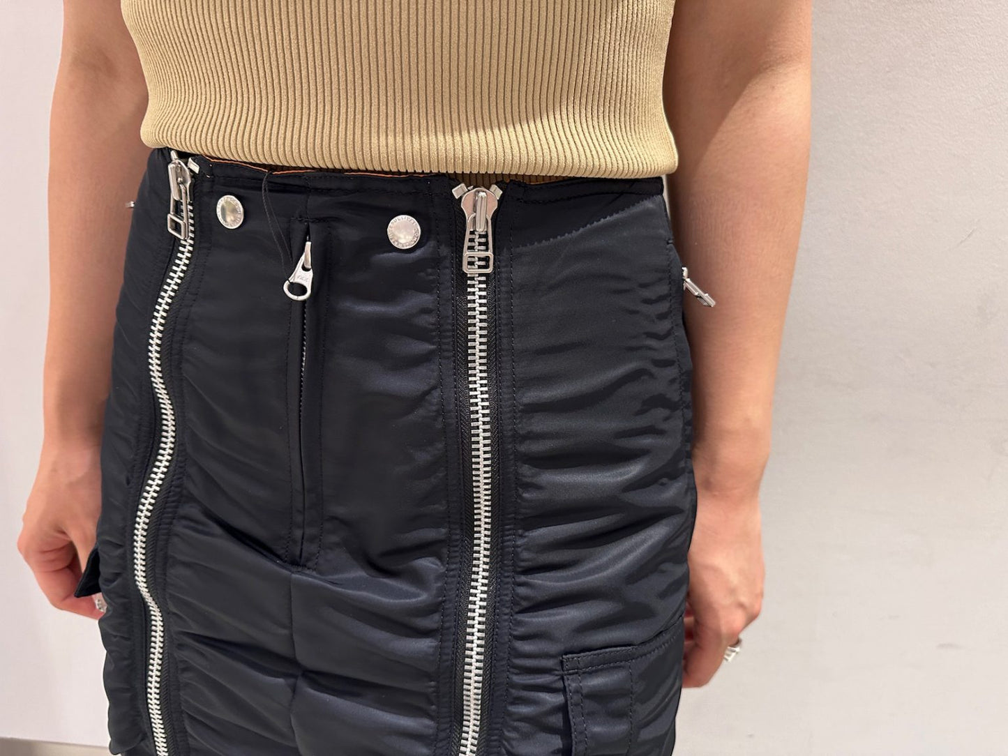 NYLON BOMBER SKIRT【24AW】