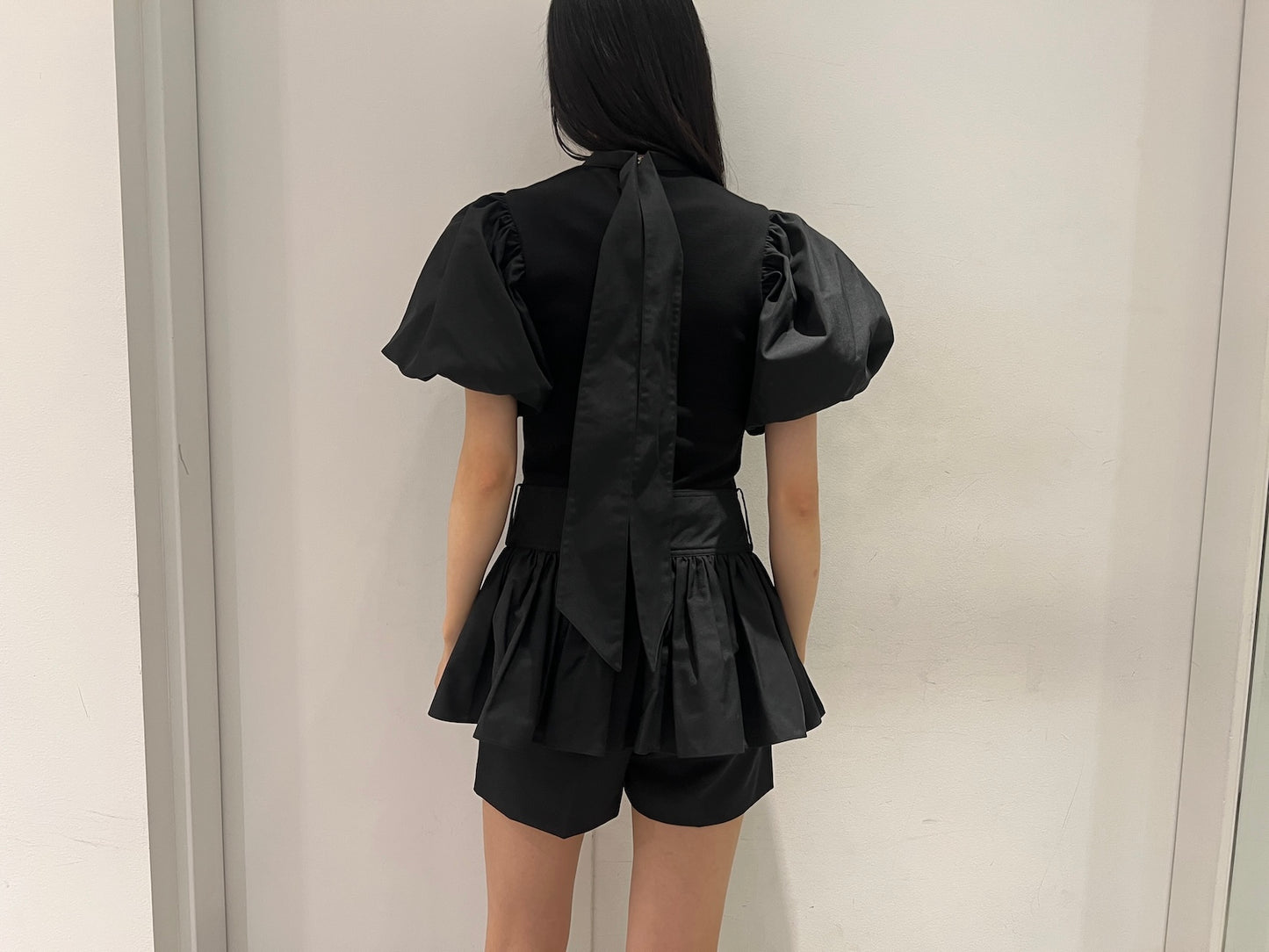 BELTED FLARE PUFF TOP【25AW】