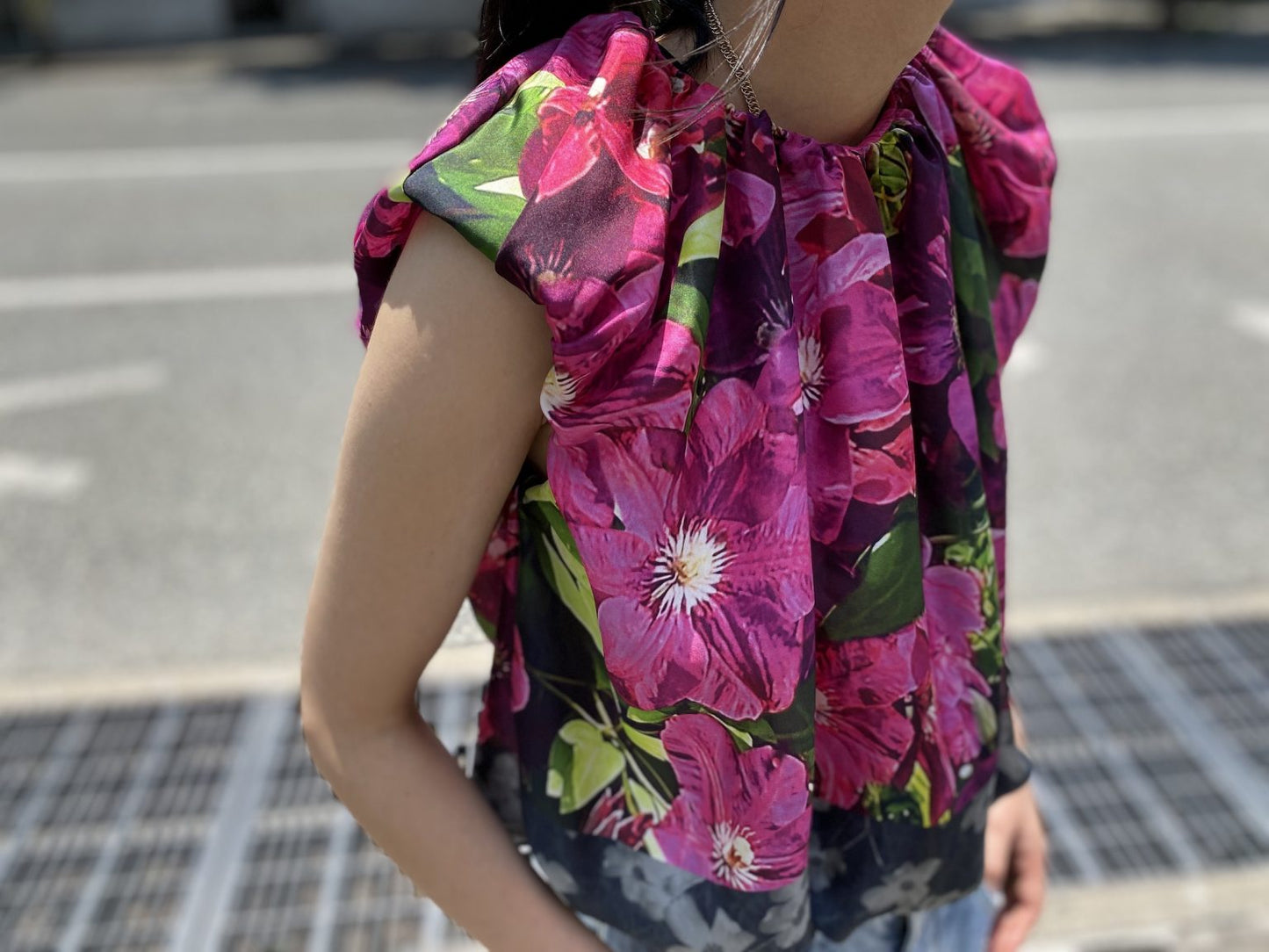DRIES VAN NOTEN/HERADA総柄ノースリーブトップス