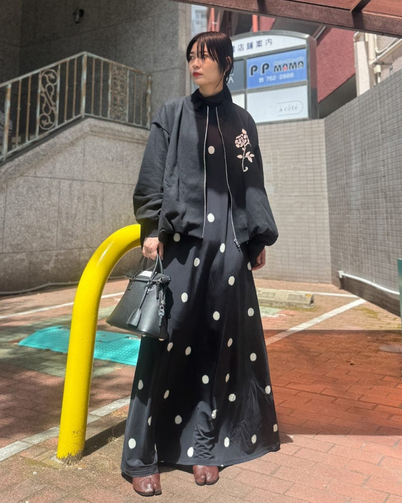 ハイネックロングワンピース