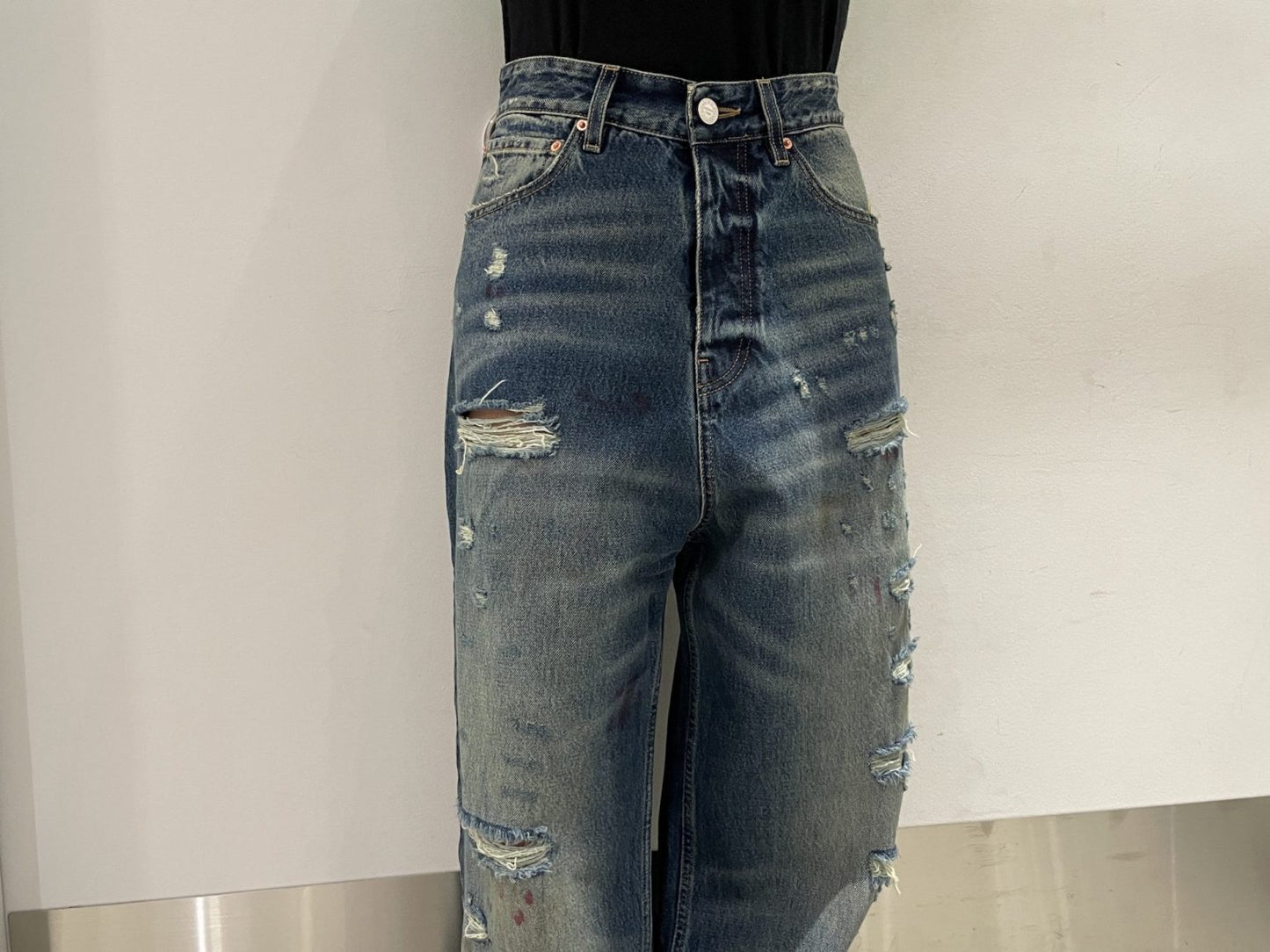 DISTRESSED BAGGY JEANS【25SS】