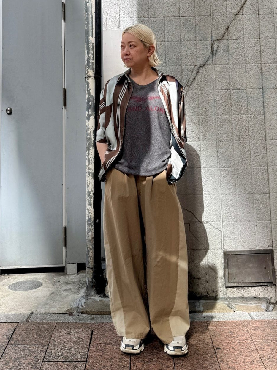 COLLAGE PRINTED BACK OPEN TOPS