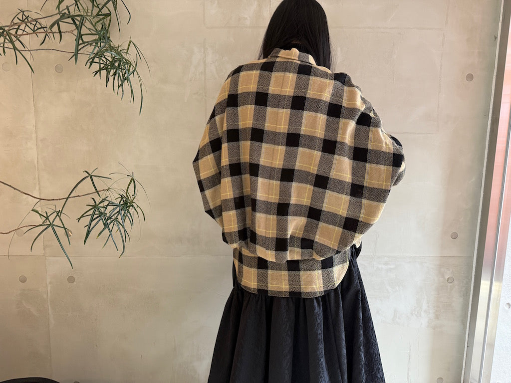 CHECK CAPE SHIRT【24AW】