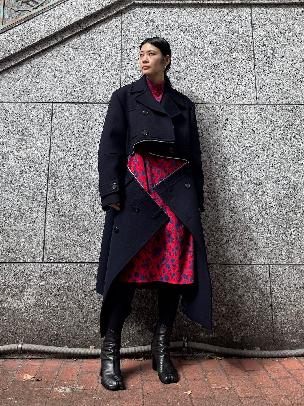 BROKEN DOUBLE BREASTED COAT【25AW】