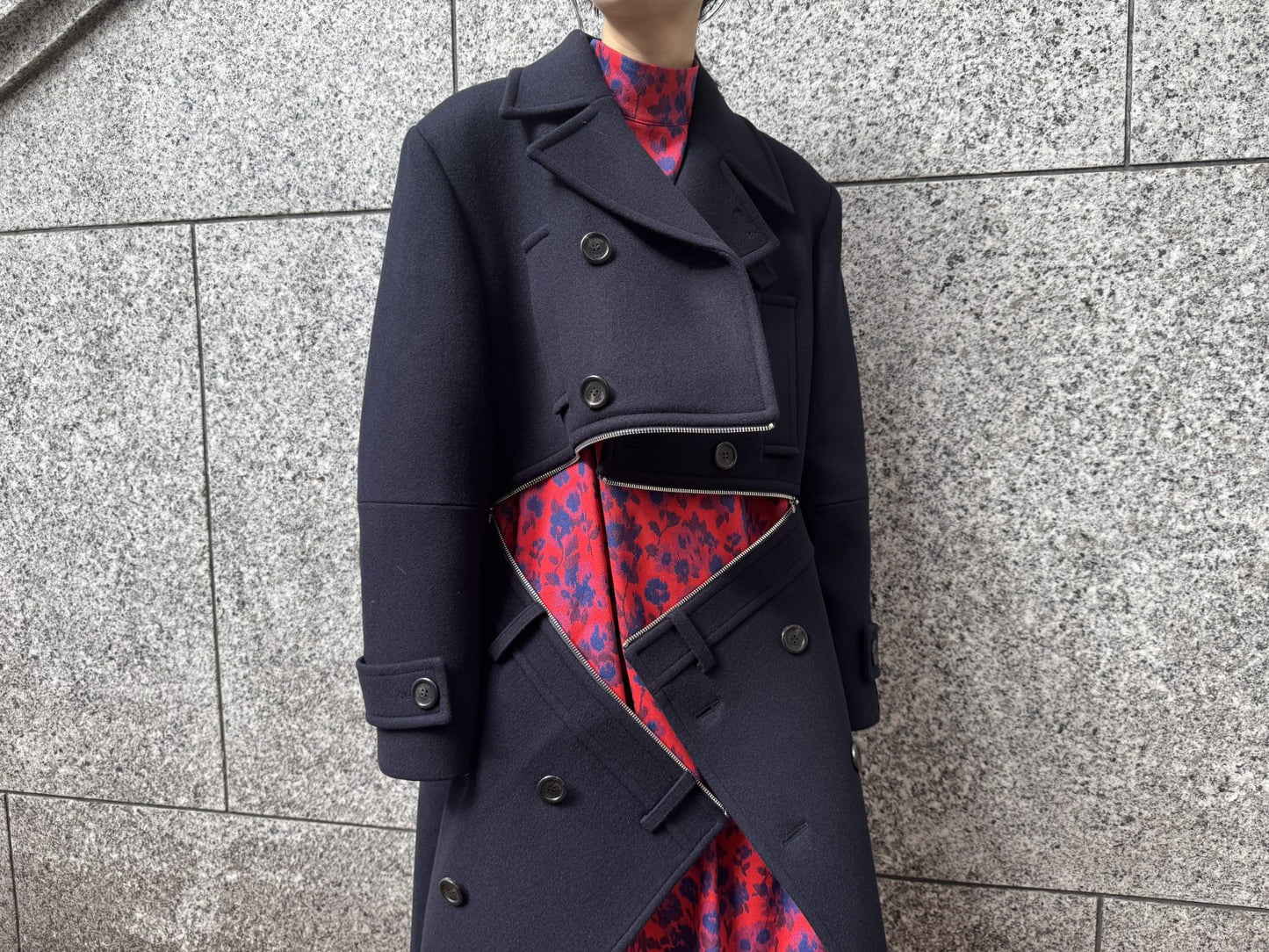 BROKEN DOUBLE BREASTED COAT【25AW】