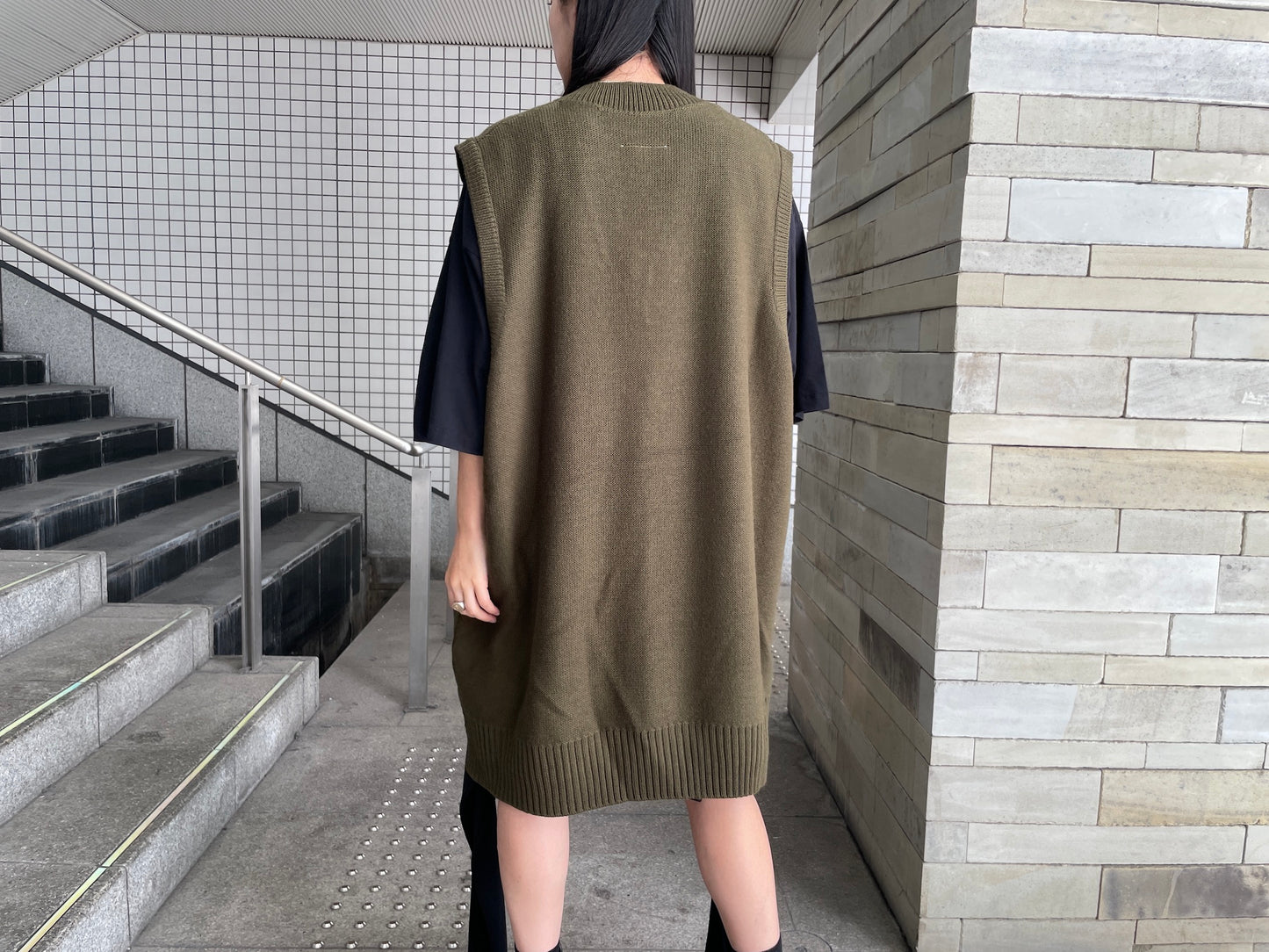 ダメージVネックミニドレス【24AW】