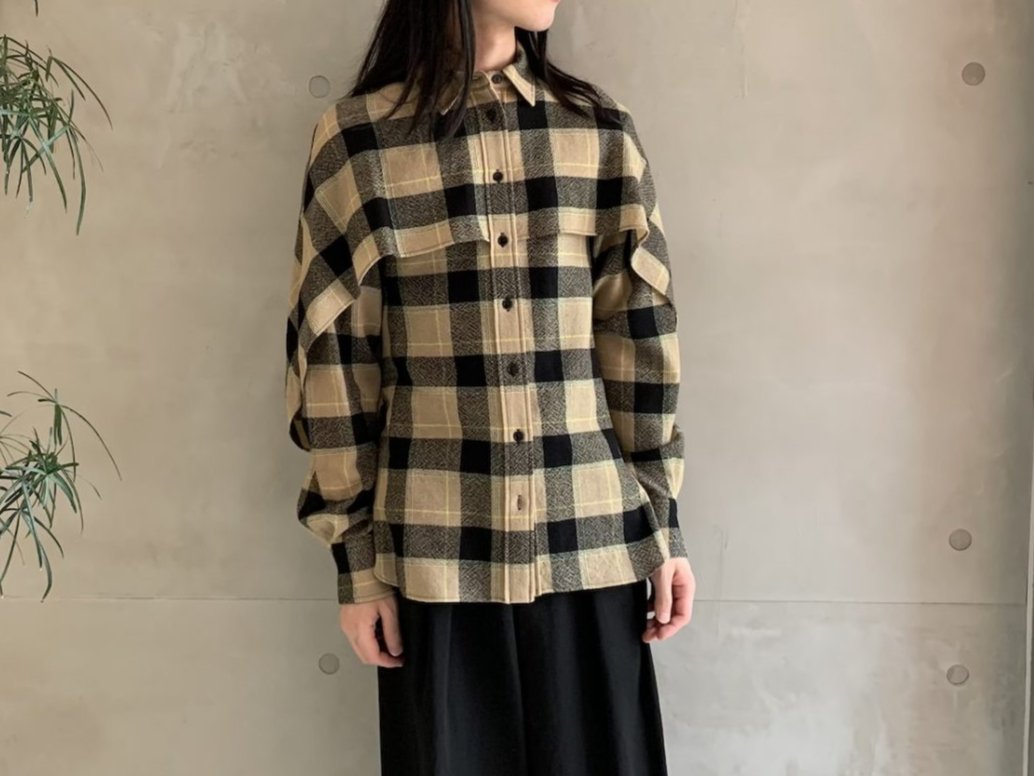 CHECK CAPE SHIRT【24AW】