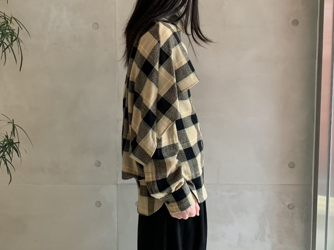 CHECK CAPE SHIRT【24AW】