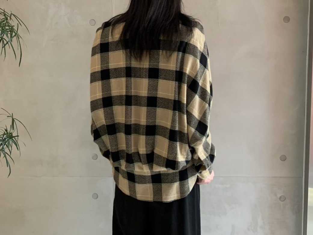 CHECK CAPE SHIRT【24AW】