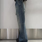 ワイドレッグデニムパンツ