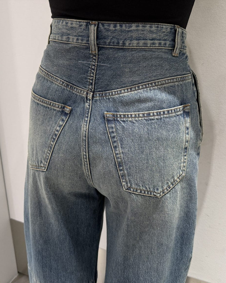 ワイドレッグデニムパンツ