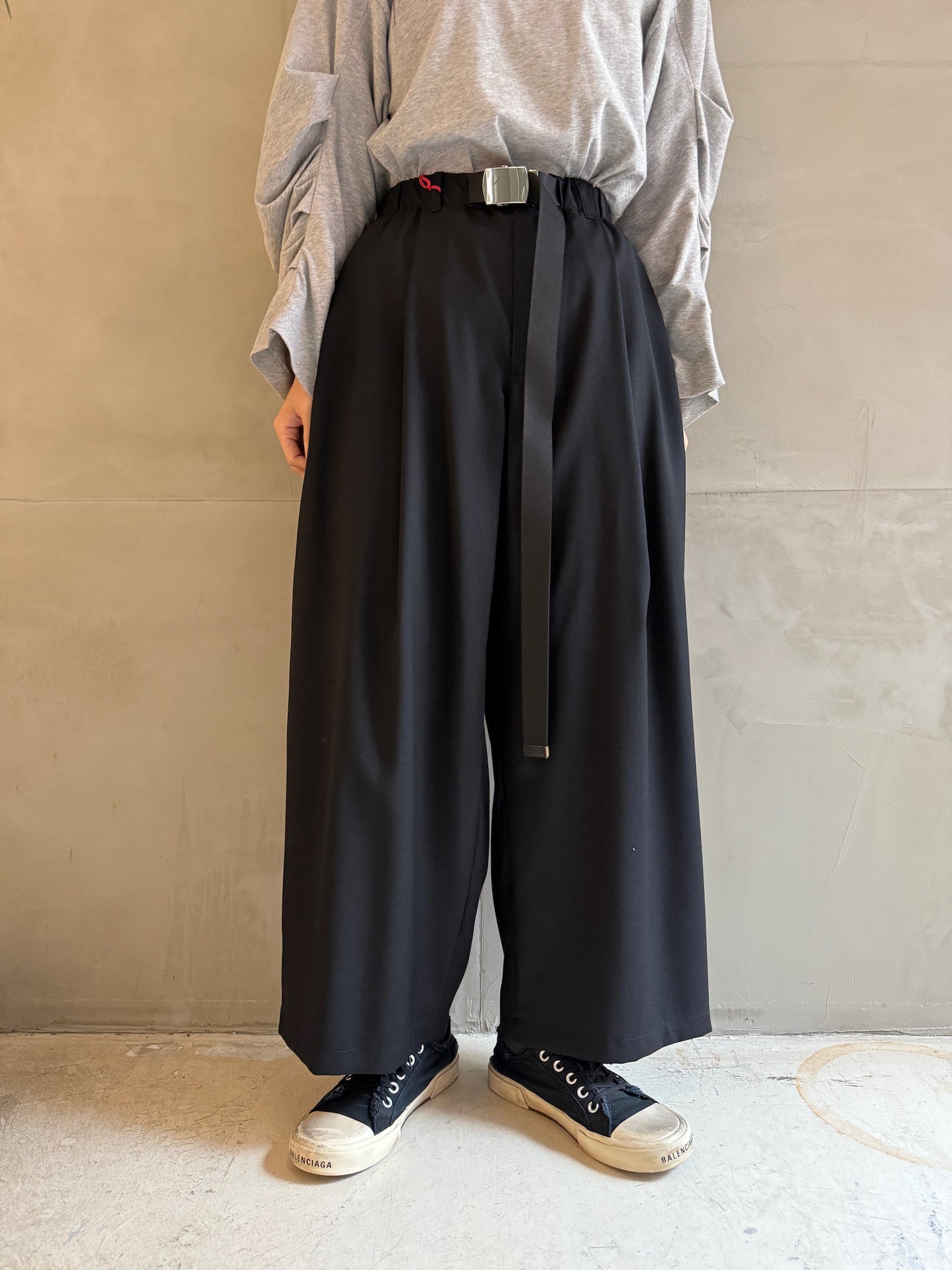 IZAIA BELTED PANTS【24AW】