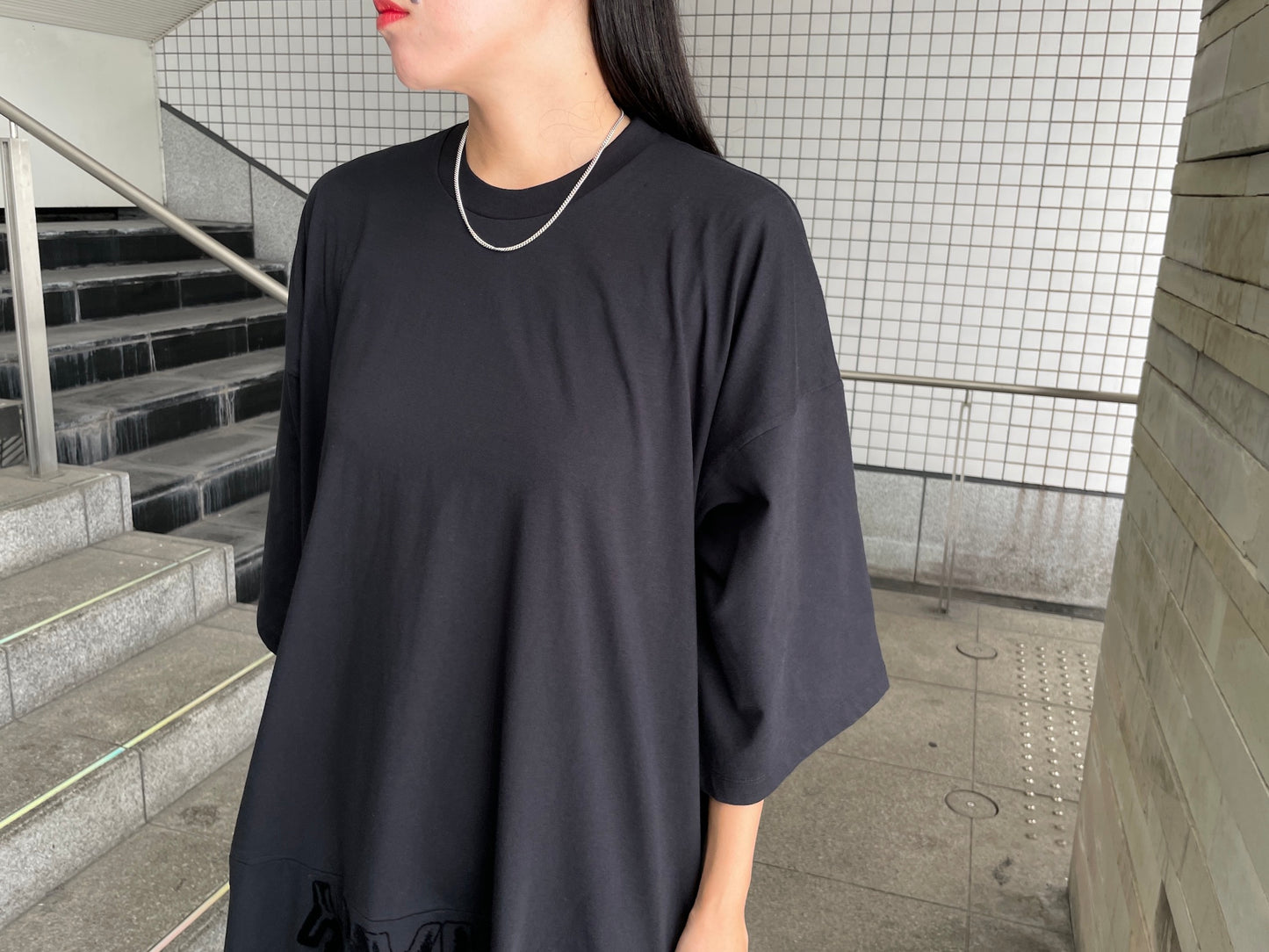 Tシャツ切替ドレス【24AW】