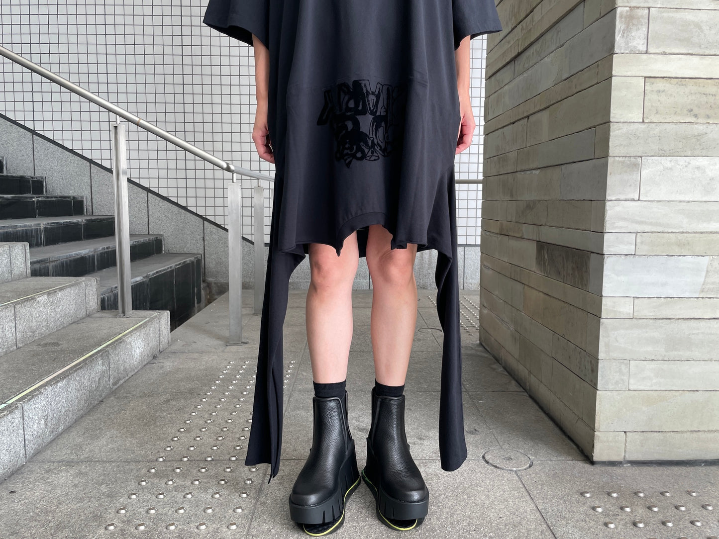 Tシャツ切替ドレス【24AW】