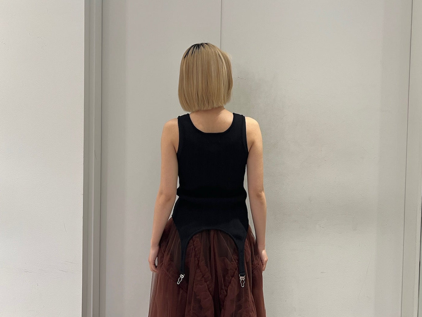 ニットタンクトップ