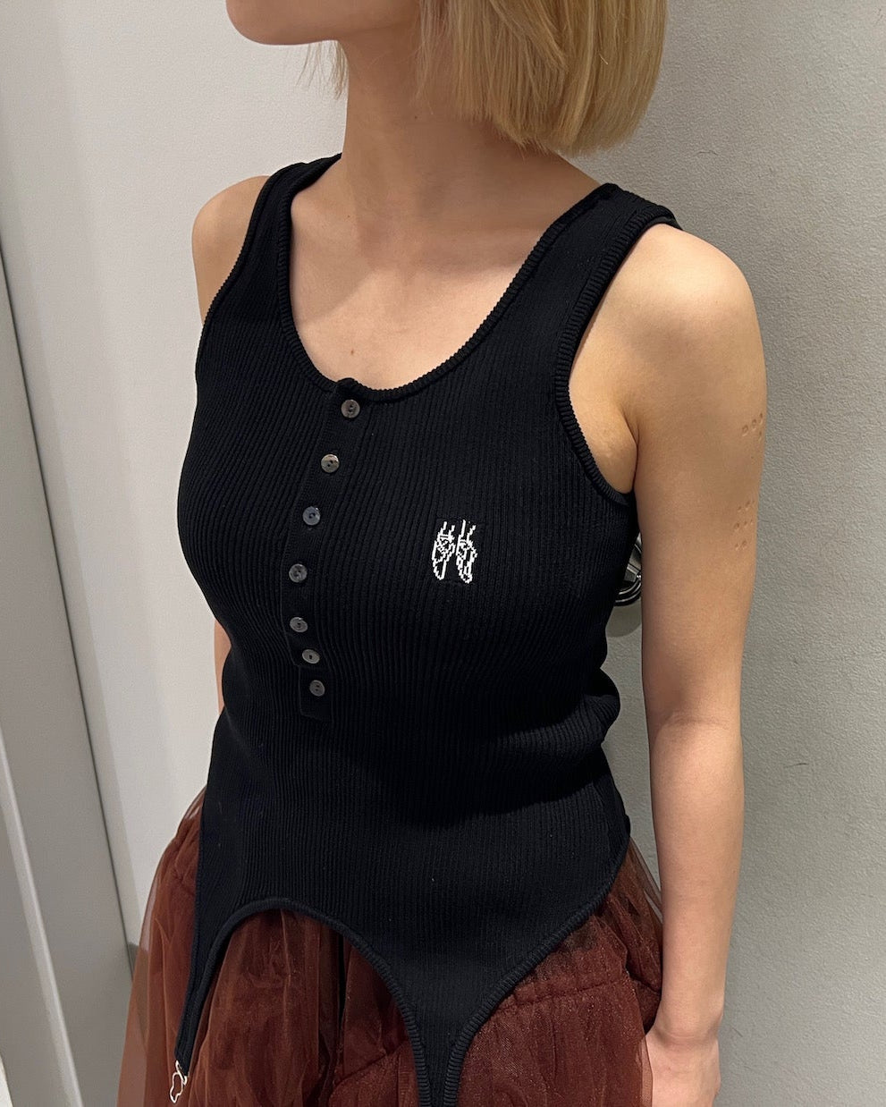 【未使用】Chika Kisada TANK TOP Chika Kisada（チカ キサダ）｜[正規取扱店] ｜ ニットタンクトップ