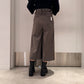 BELT DETAILED CULOTTE TROUSERS【24SS】