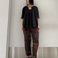 BOTANICAL PRINT EASY PANTS【25SS】