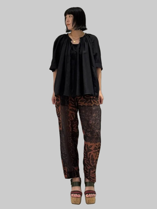 BOTANICAL PRINT EASY PANTS