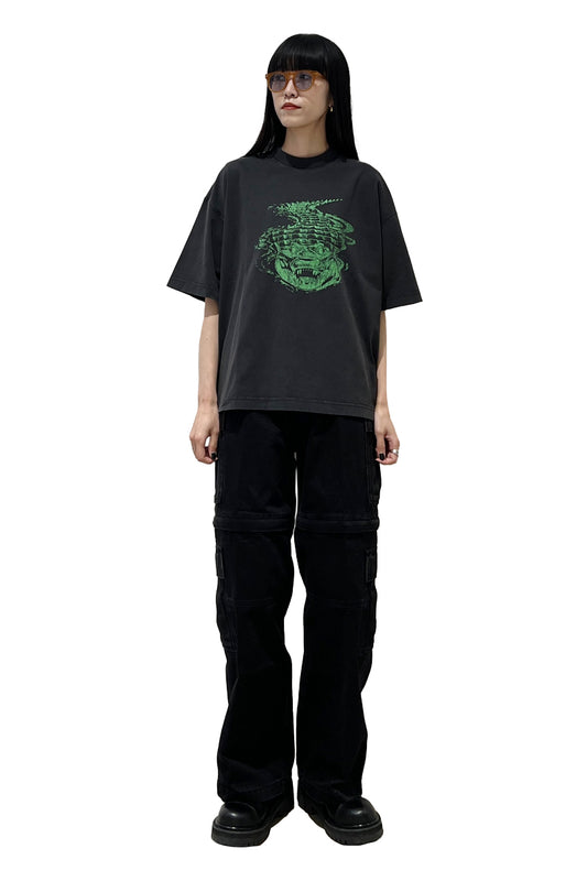 CROC CROPPED BOXY T-SHIRT
