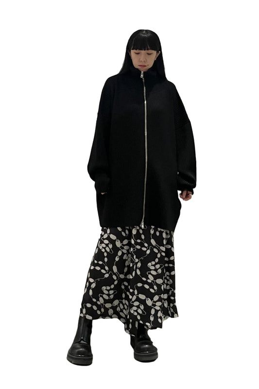 OVERSIZED ZIP-UP CARDIGAN