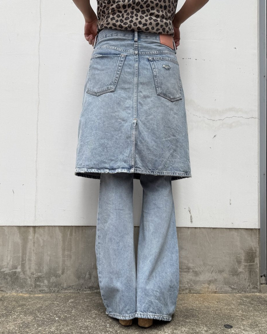 レイヤードデニムトラウザーズ（UNISEX）