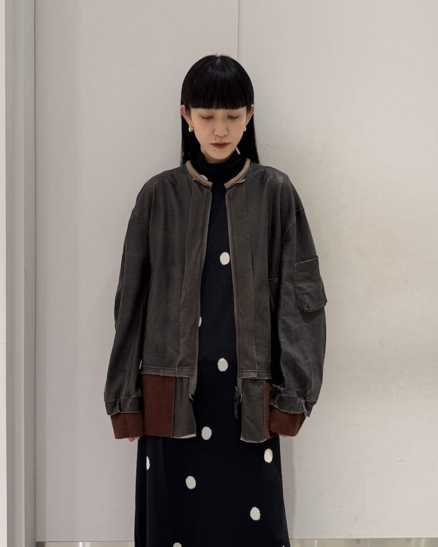 CRACK TERRY MILITARY BLOUSON