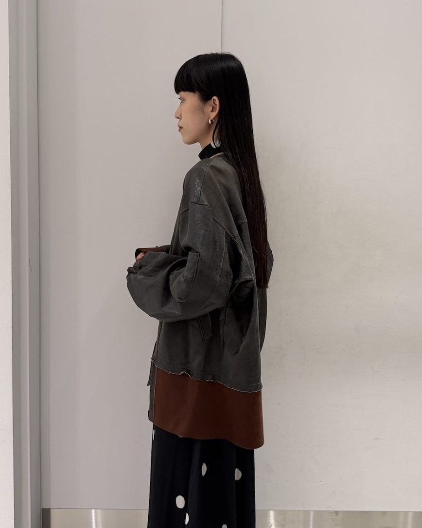 CRACK TERRY MILITARY BLOUSON