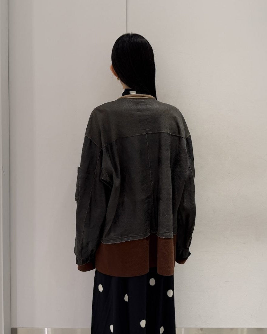 CRACK TERRY MILITARY BLOUSON