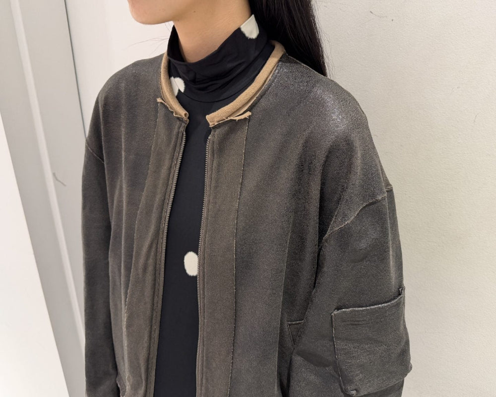 CRACK TERRY MILITARY BLOUSON