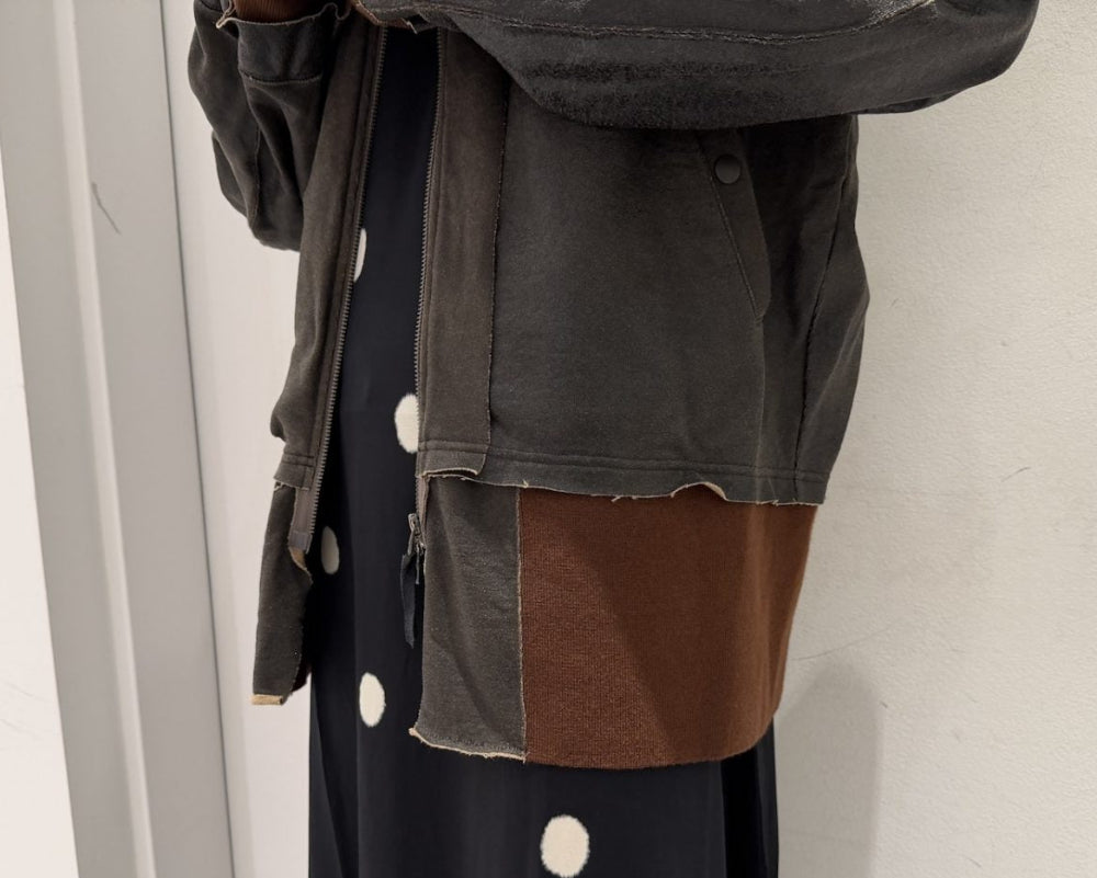 CRACK TERRY MILITARY BLOUSON