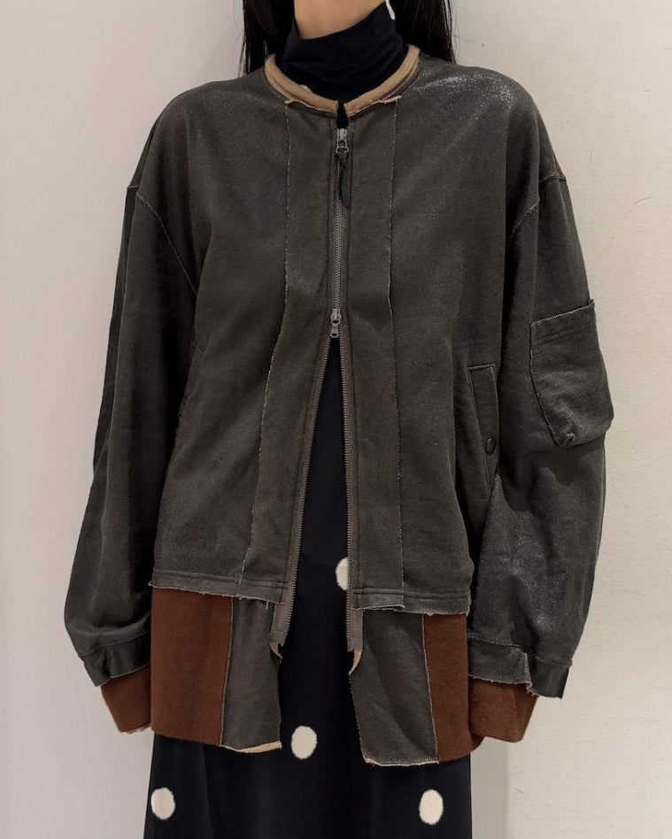 CRACK TERRY MILITARY BLOUSON